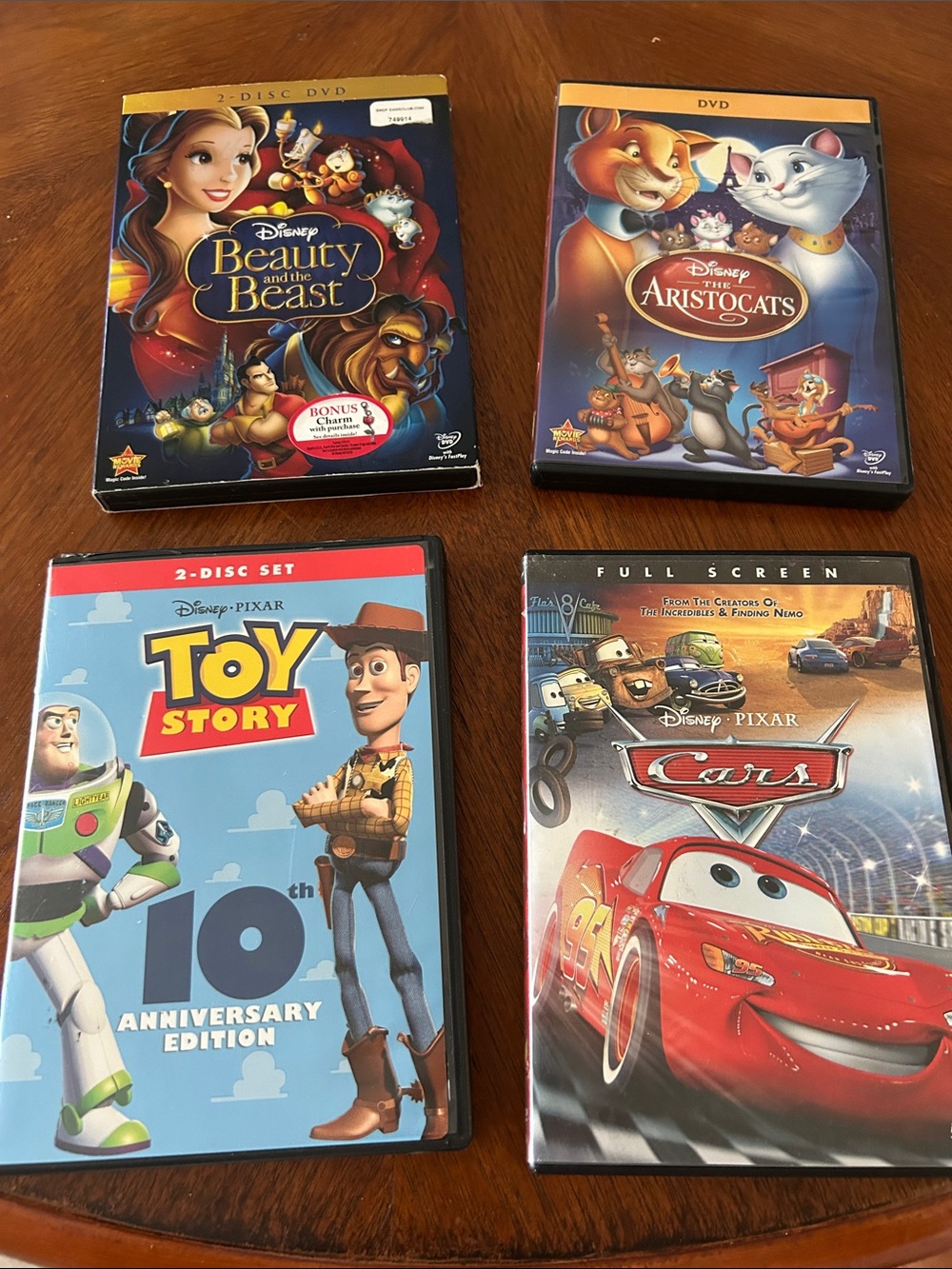 Disney classics DVD’s: Beauty and the Beast DVD - Blue, Red, Gold